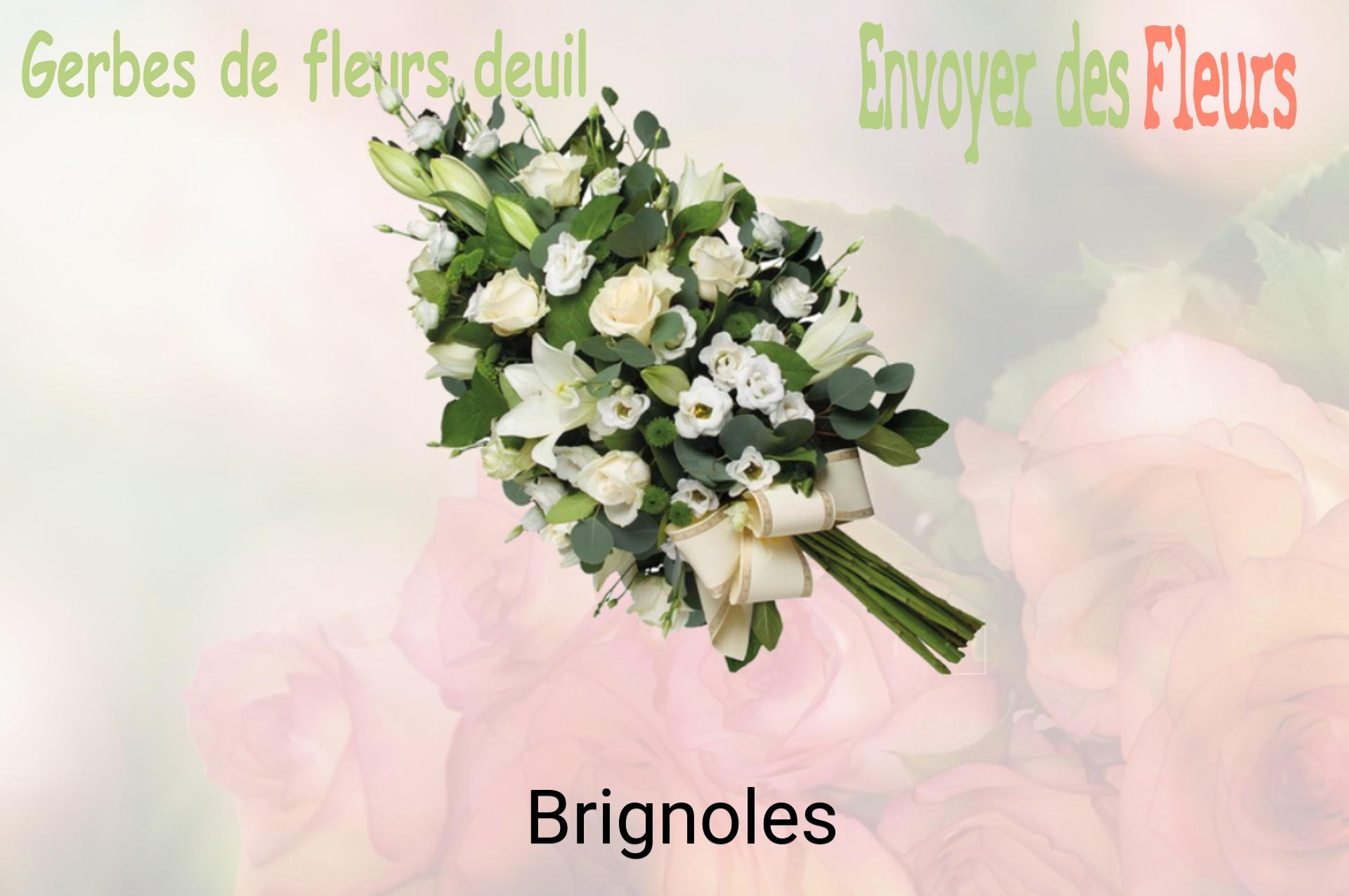 Gerbe de fleurs de deuil livrée à Brignoles